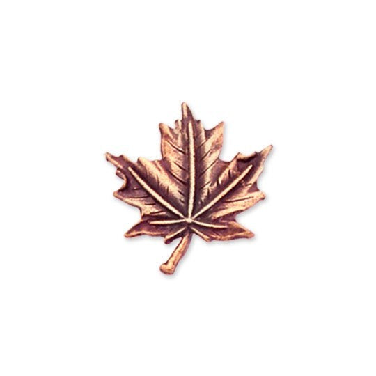 Medium-sized Copper Maple Leaf Pin - Chelsea Pewter  - 1595CC