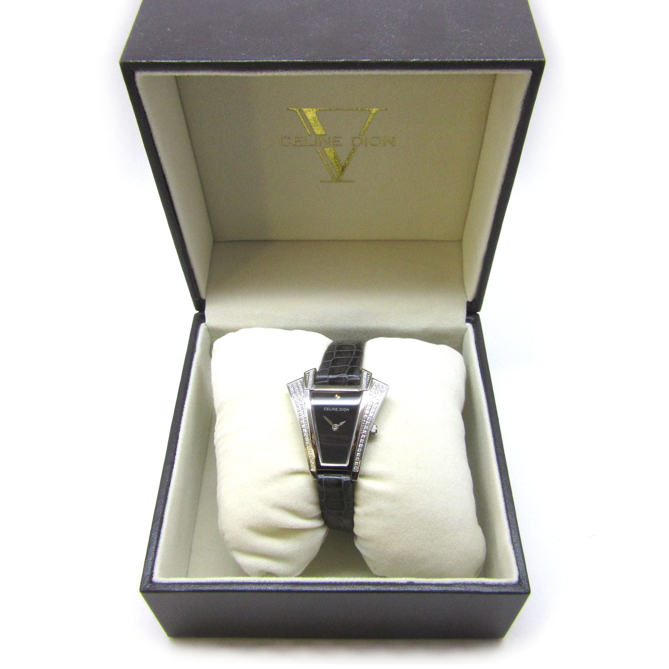 【J31112】Celine Dion black_celine_dion_watch_in_box