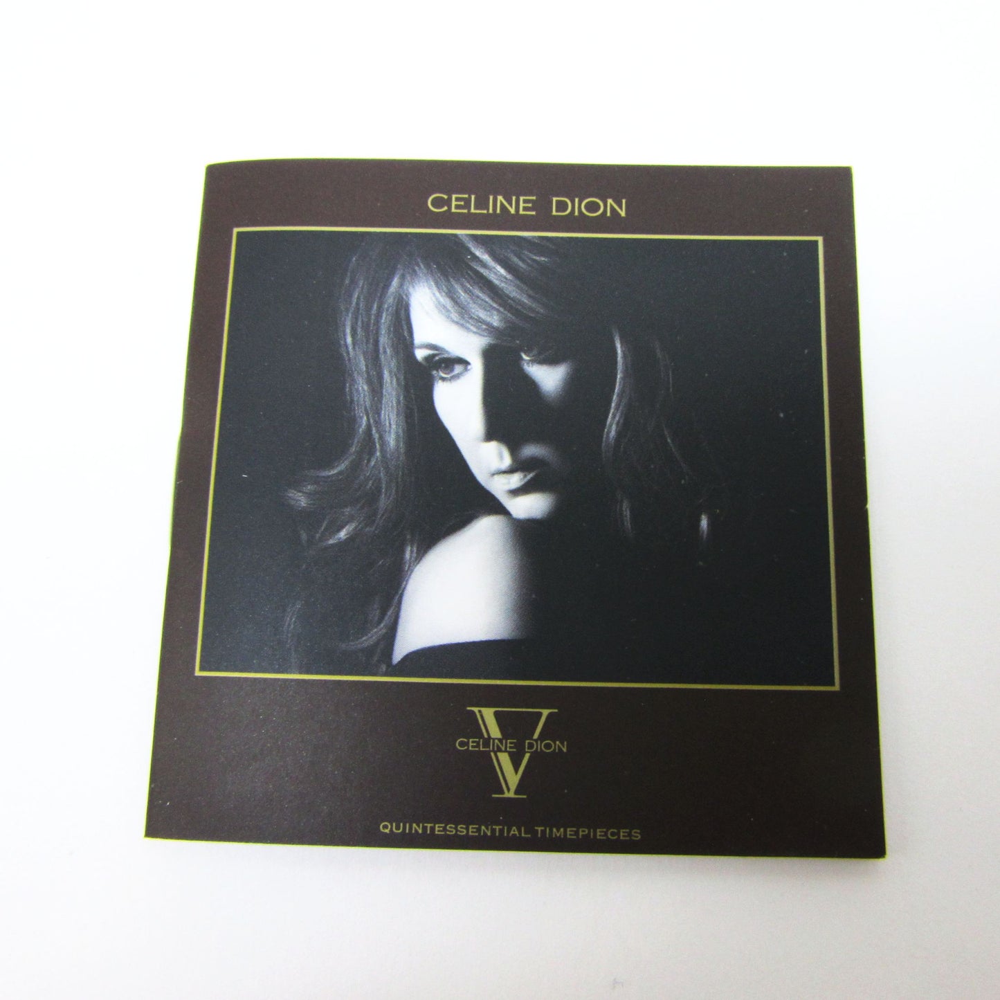 CELINE DION - Unique Crystal Case with Black Band Wristwatch