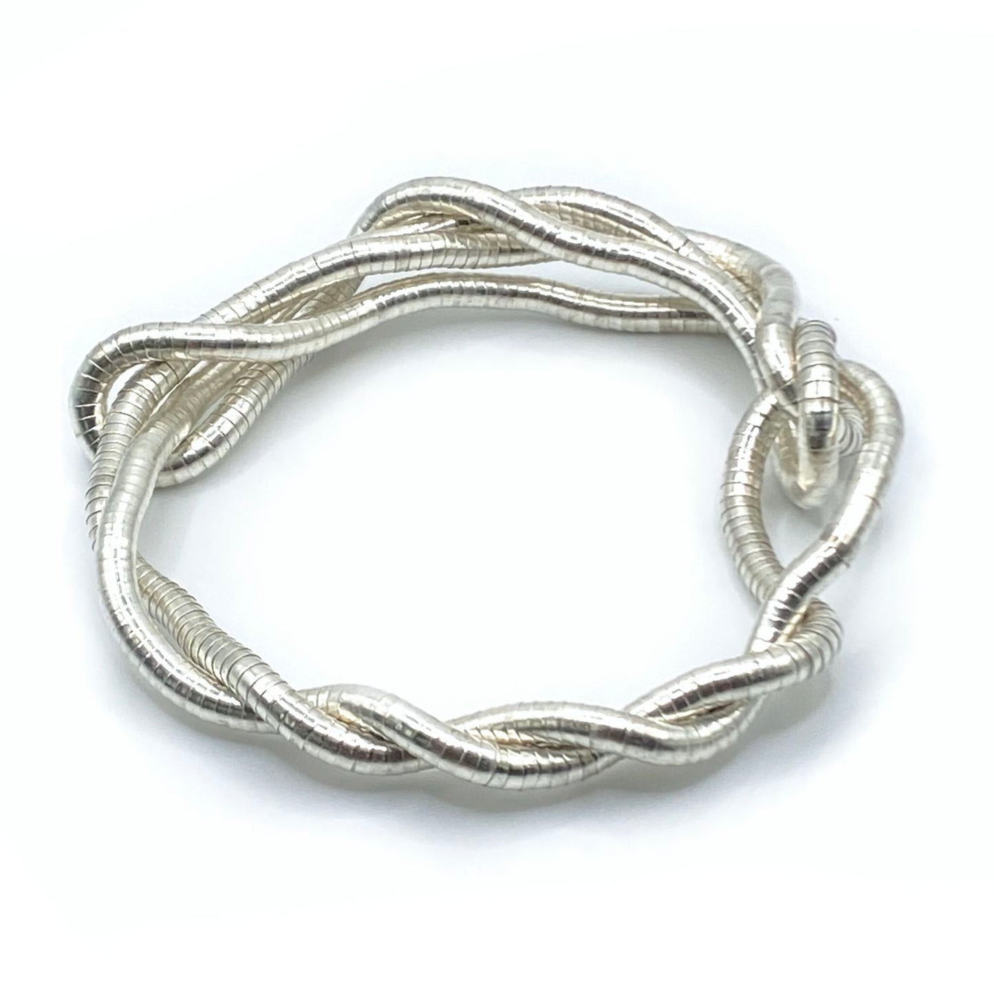 Silver Moldable Flexible Bendy Snake Necklace - 5mm Width
