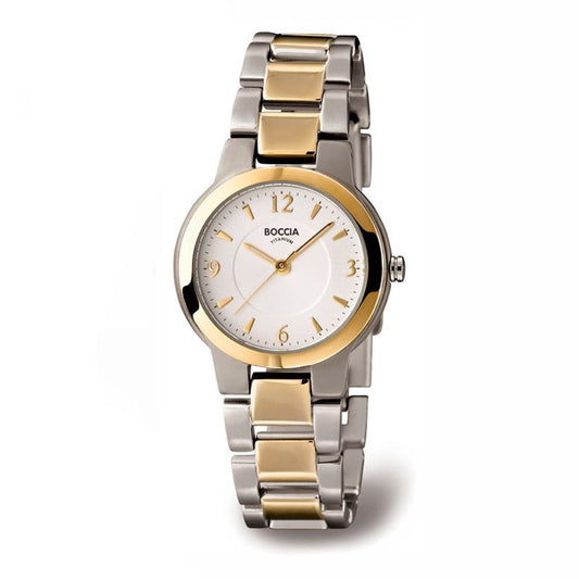 BOCCIA Titanium Two-tone Round Face Lightweight Watch - 3175-03