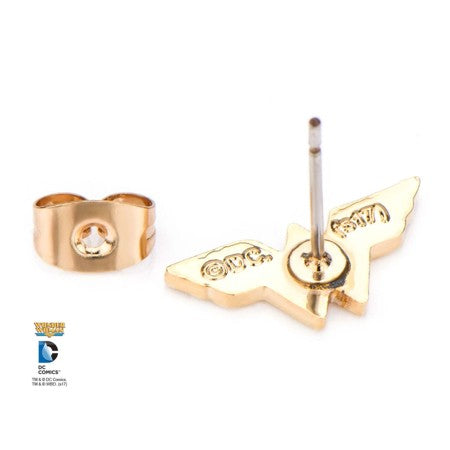 INOX Wonder Woman Justice League Gold-plated Stainless Steel Stud Earrings - WWMNER01