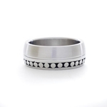 Stainless Steel STEELX Band w/Dotted Edge - R375