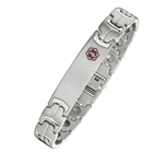Medical ID Bracelet - Stainless Steel w/Magnets - SB660MED
