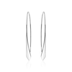 Sterling Silver Modern Delphinus 'Point' Earrings - DS-E111