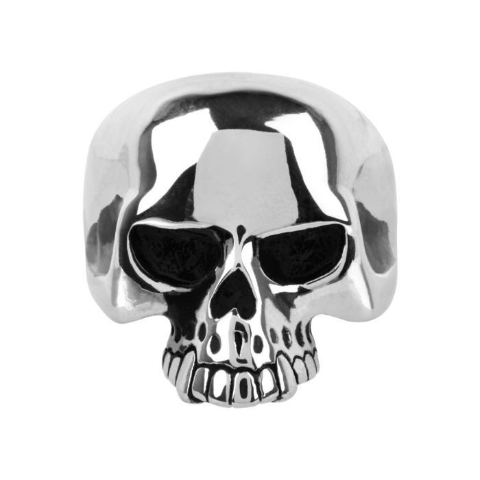 Stainless Steel Jawless Skull Ring - FR1047 - Click Image to Close