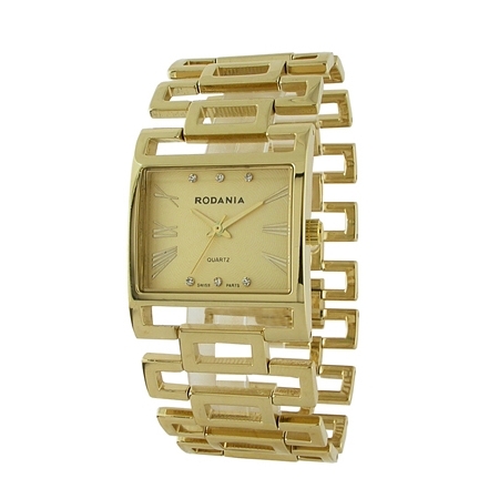 Ladies Rodania Geometric Link - Gold-plated - Click Image to Close