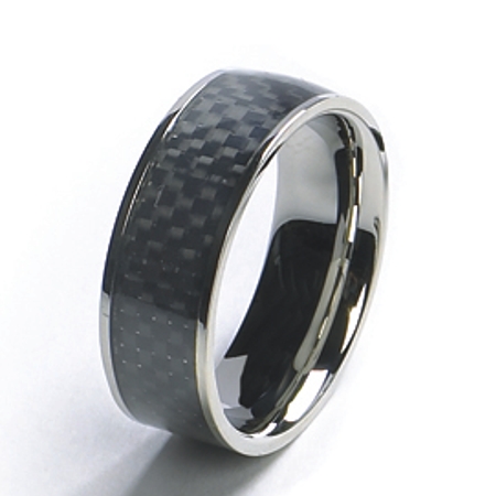 Steel Band with Black Carbon Fiber Eternal - Click Image to Close