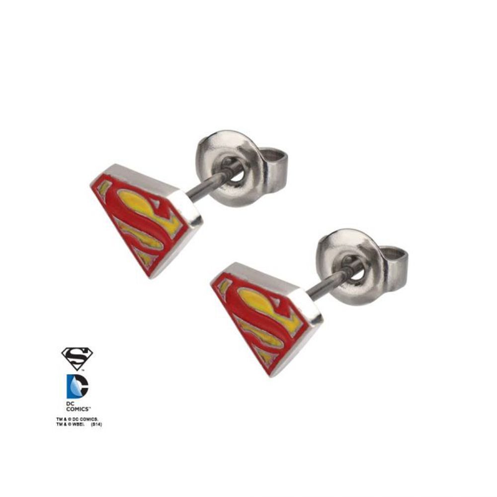 Superman Steel Studs - Red and Yellow Triangle - SUPMER02 - Click Image to Close