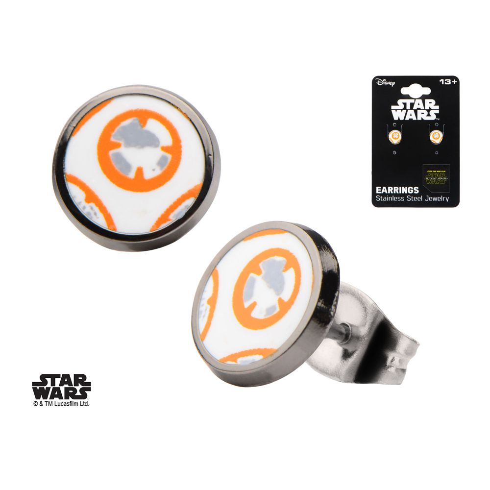BB8 Star Wars Stainless Steel Studs - SW7BBER01 - Click Image to Close