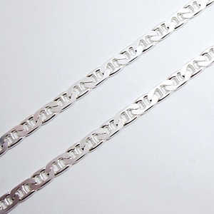 Sterling Silver 4mm Flat Gucci Link w 