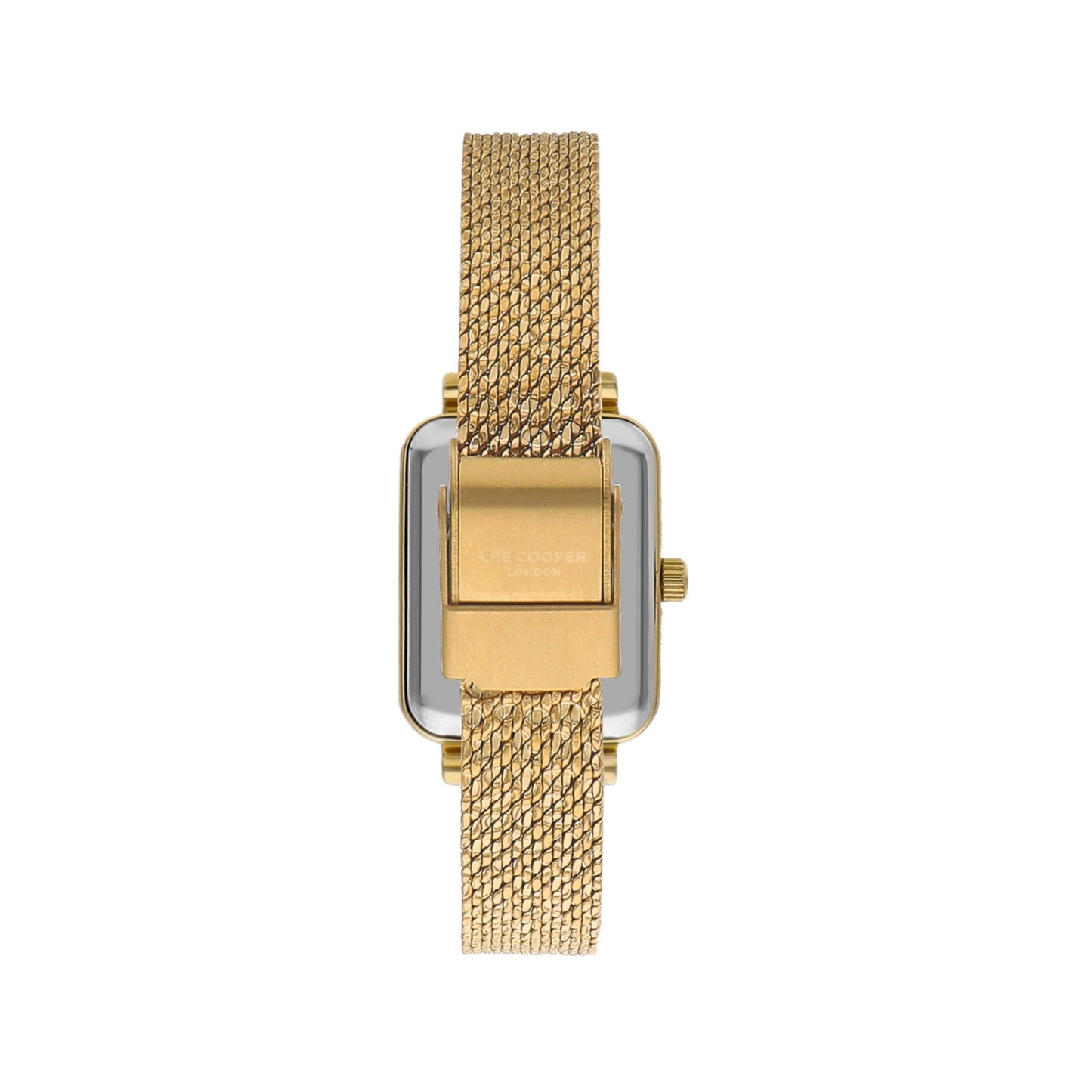 LEE COOPER Gold and Green Tank Watch - Adjustable Metal Band - LC07815.170
