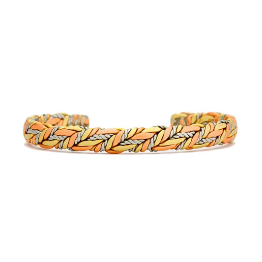 Sergio Lub QUILT Copper Bracelet - Brushed #56