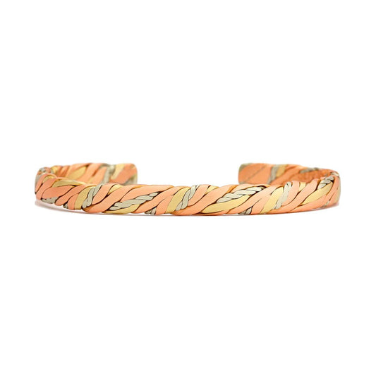 Sergio Lub Copper Bracelet - Sweat Lodge Cuff - Brushed #315